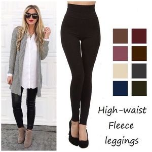 3 Pack of High Waist Fleece Leggings